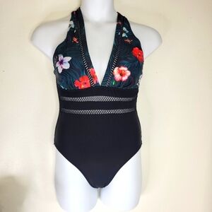 Floral Black Women's Swimsuit
